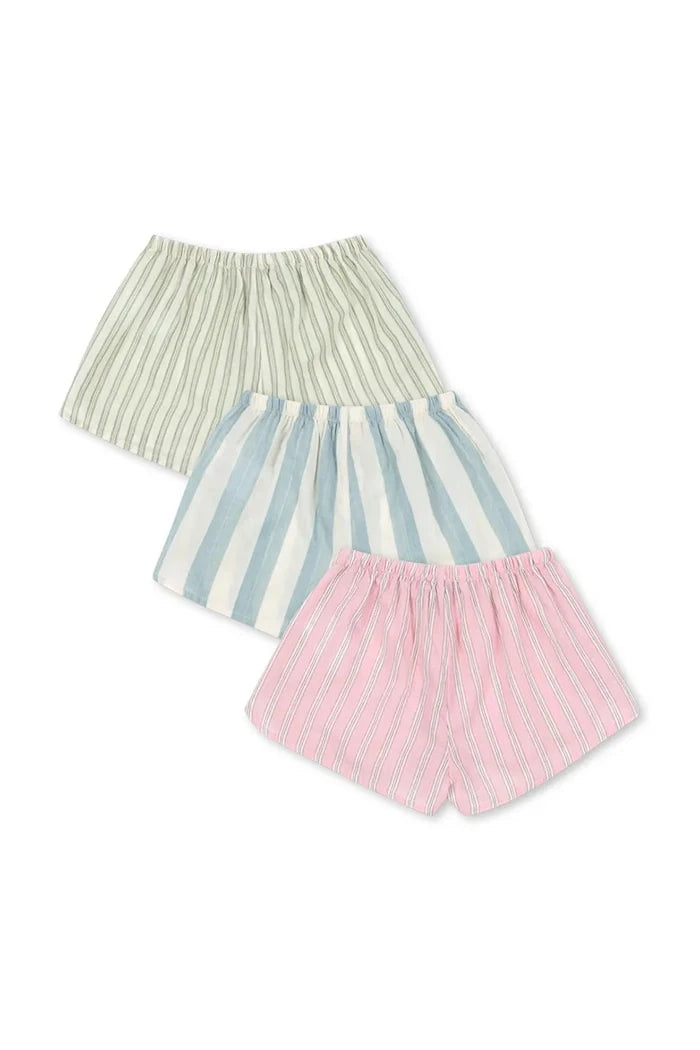 Konges Sløjd çocuklar için pamuklu kısa şort 3’lü ASLI SHORTS GOTS