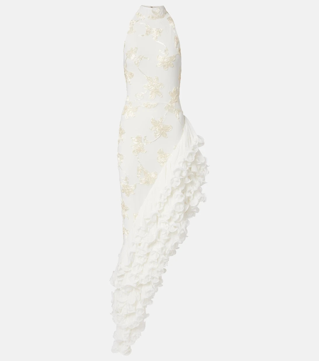 Rotate - Bridal floral-appliqué maxi dress