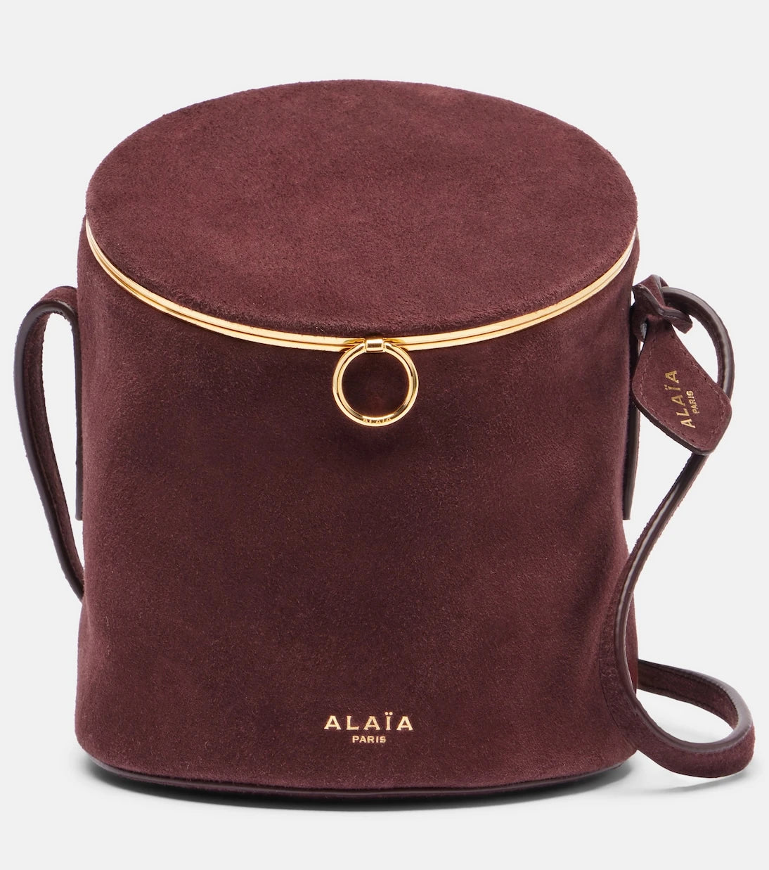 Alaïa - La Canette Small suede bucket bag