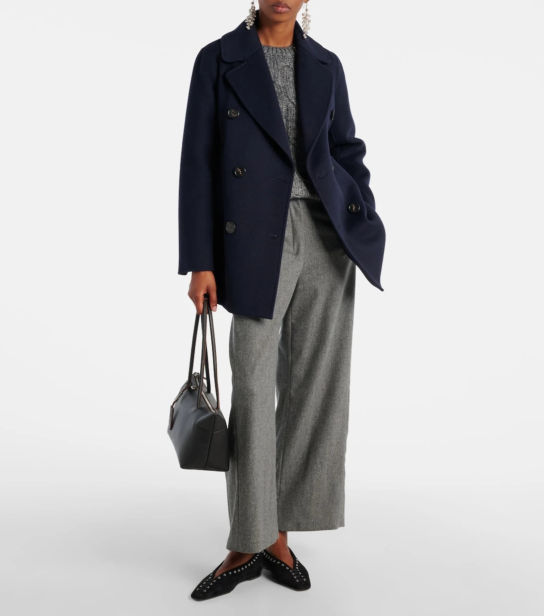 'S Max Mara - Floria virgin wool straight pants