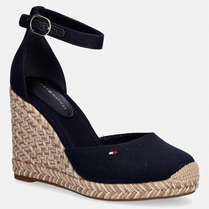 Tommy Hilfiger еспадрили дамски FLAG HIGH WEDGE ESPAD CLOSED TOE