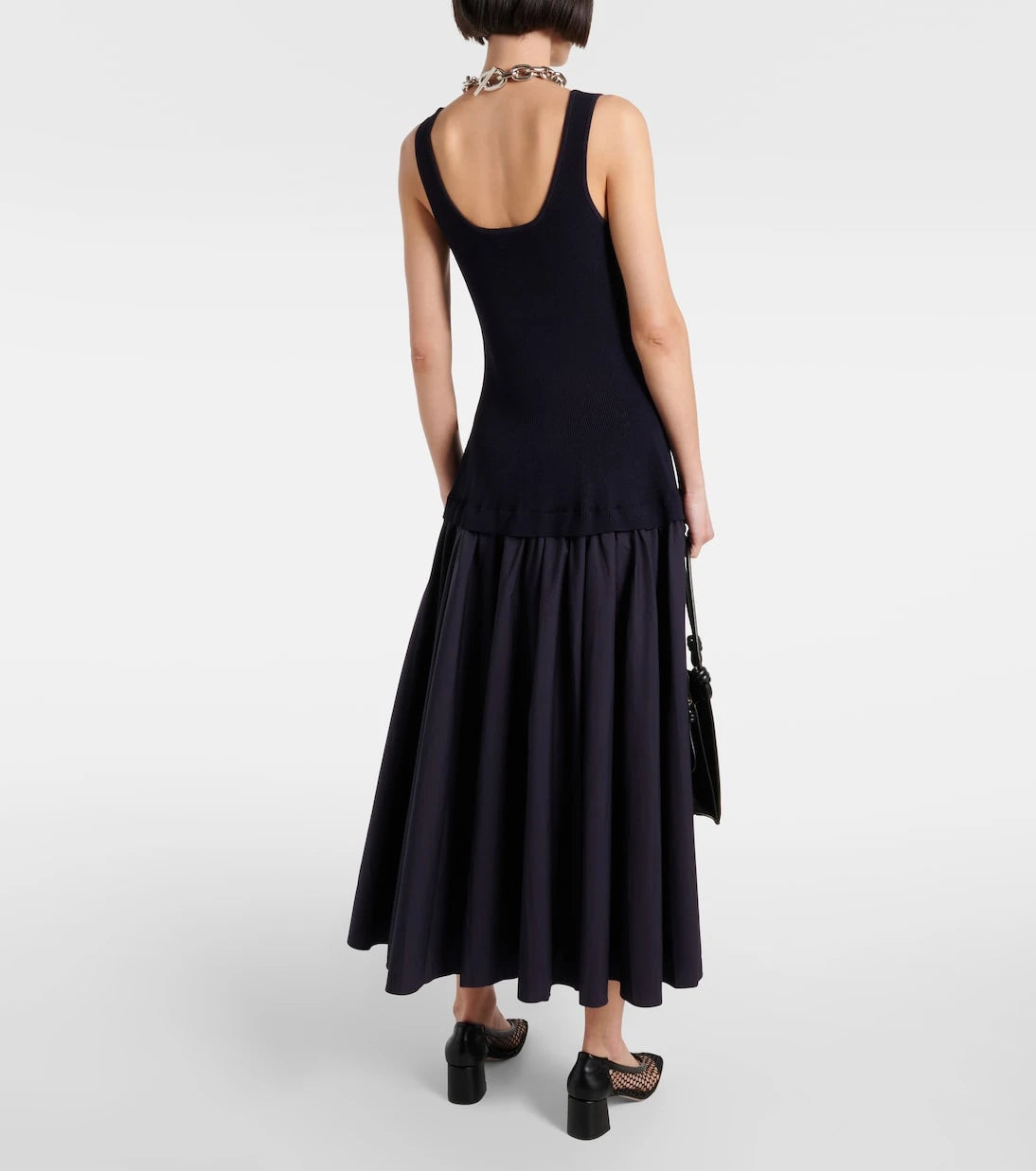 Simkhai - Silas ribbed-knit cotton-blend midi dress