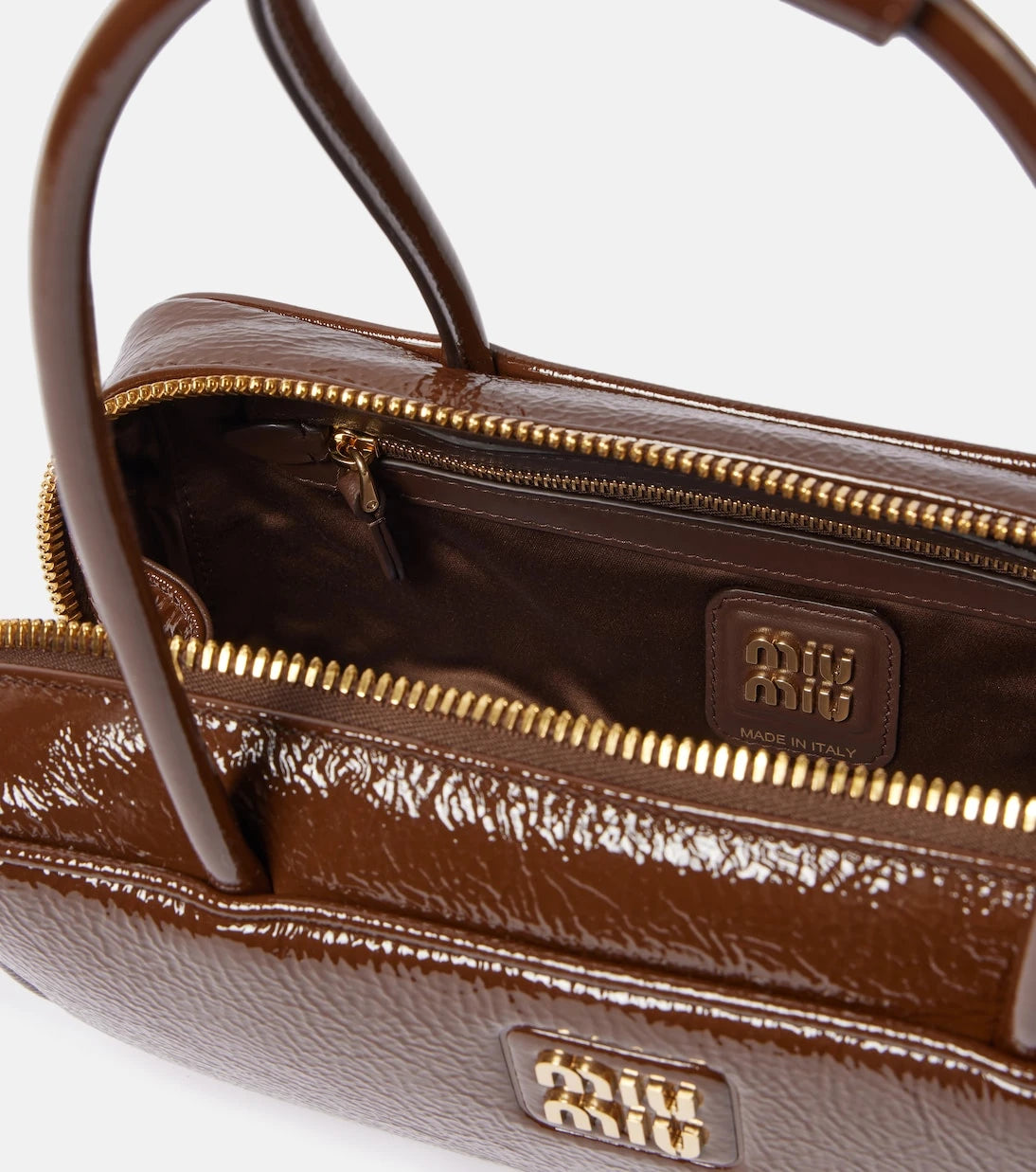 Miu Miu - Beau patent leather shoulder bag