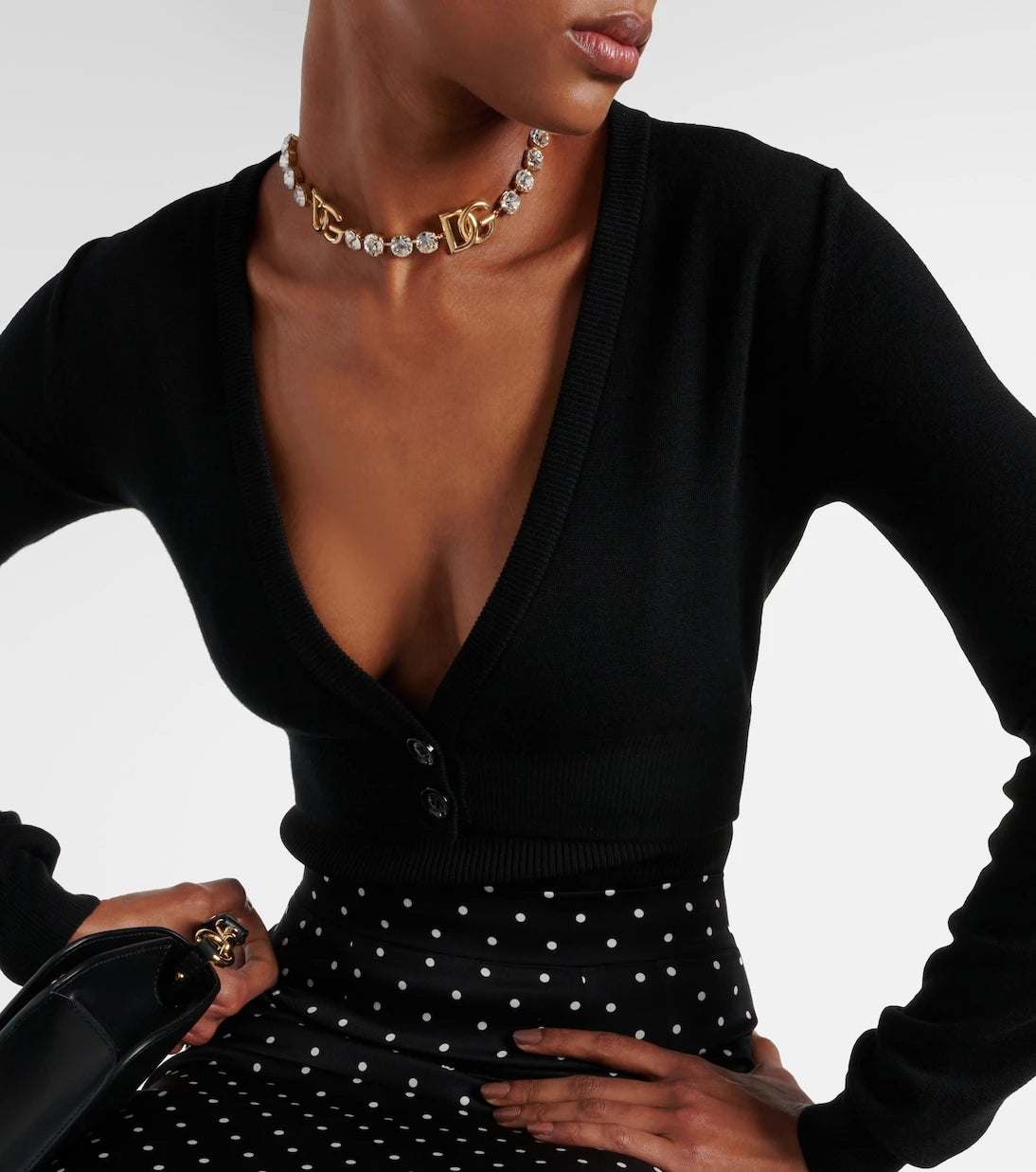 Dolce&Gabbana - Kısa kesim saf yün hırka