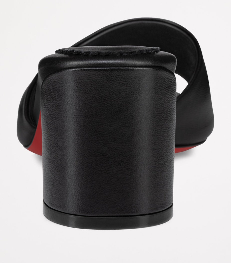 Christian Louboutin Black Jane Leather Mules 55