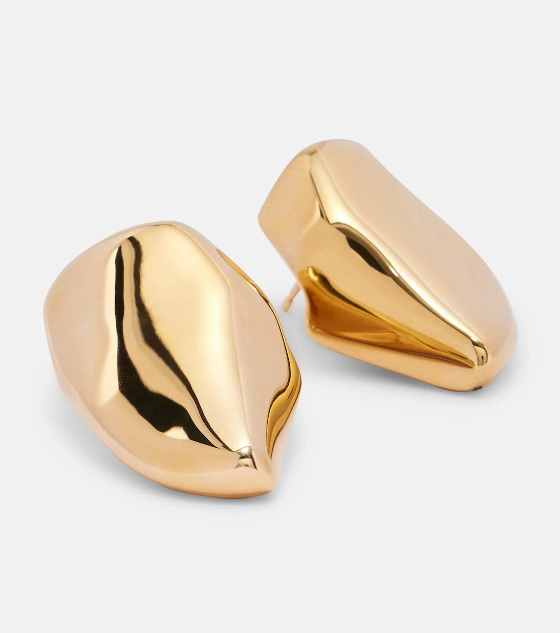 Bottega Veneta - Prisma Small 18kt gold-plated earrings