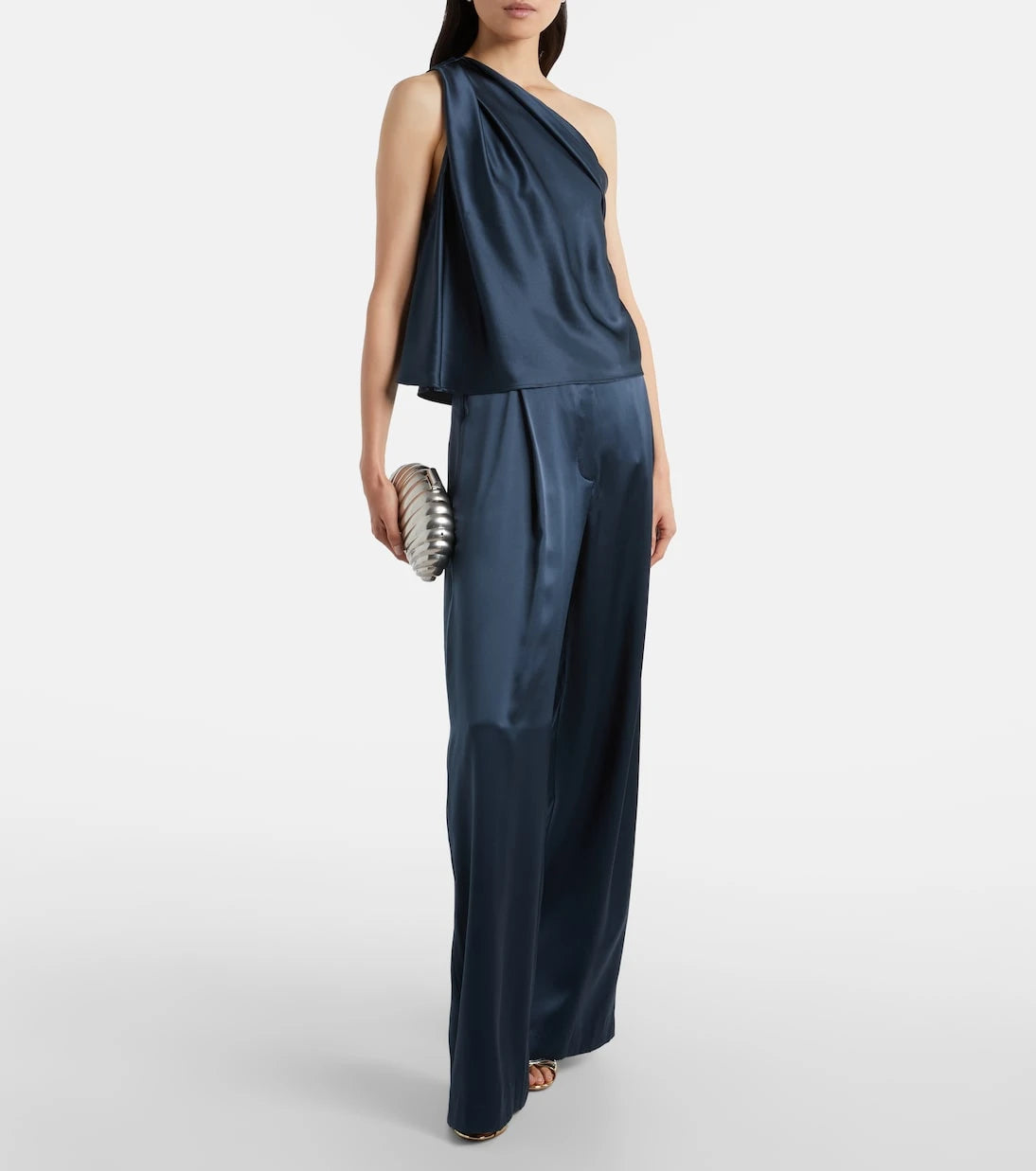 The Sei - One-shoulder silk satin top