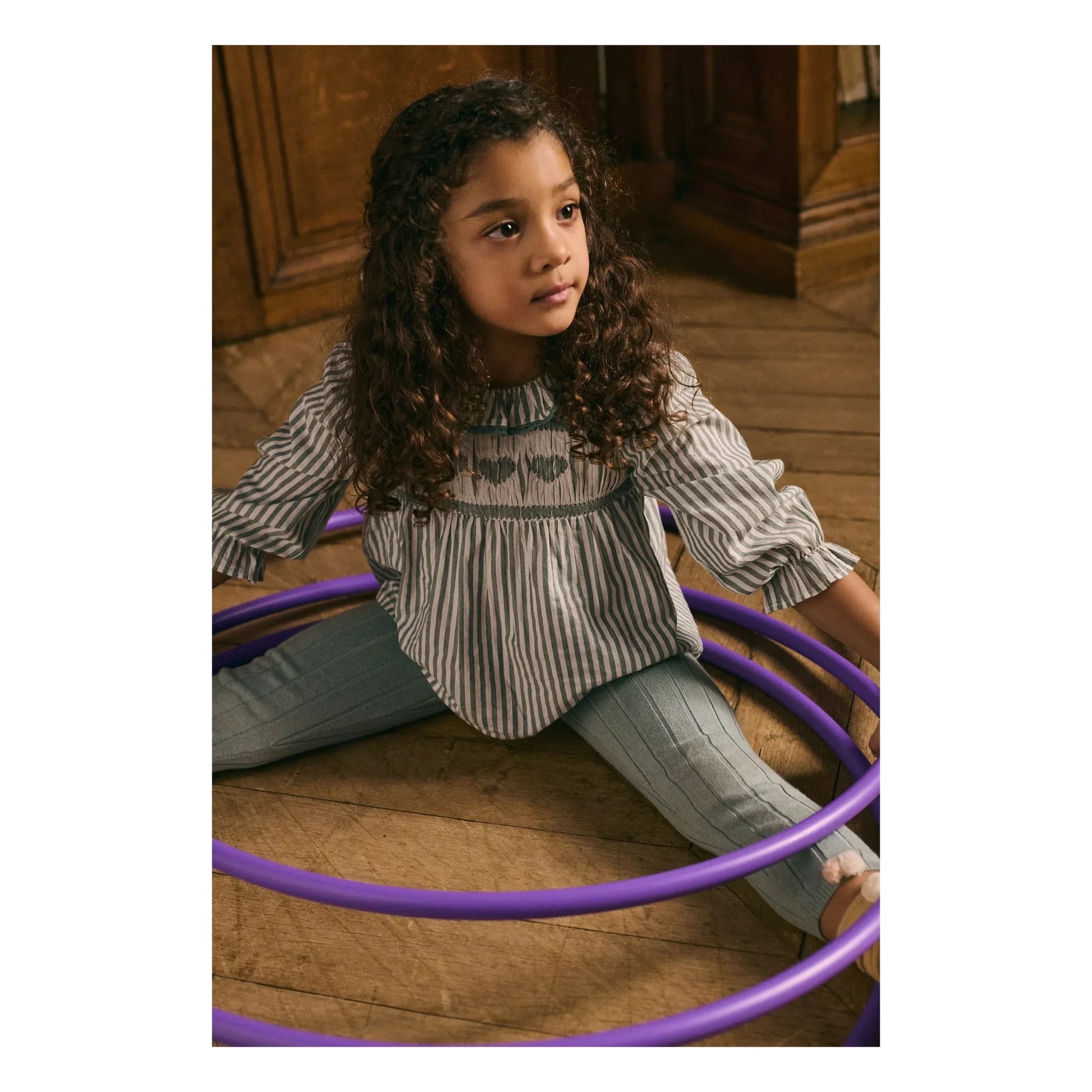 Louise Misha - Moldavia Ribbed Legging | Grey blue