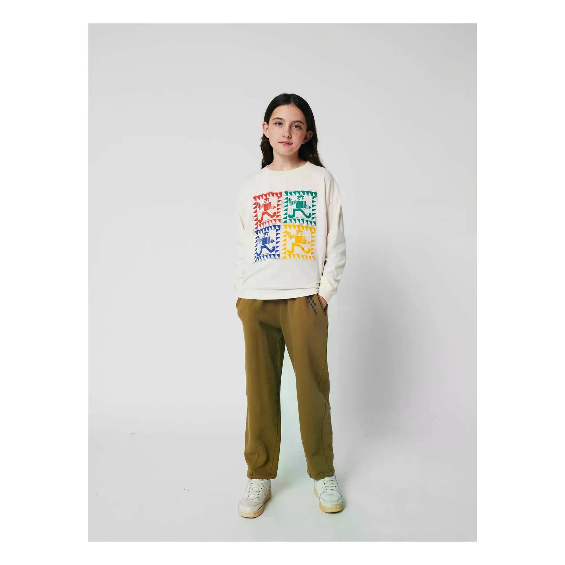 Bobo Choses - T-shirt Brushes Organic Cotton | Ecru