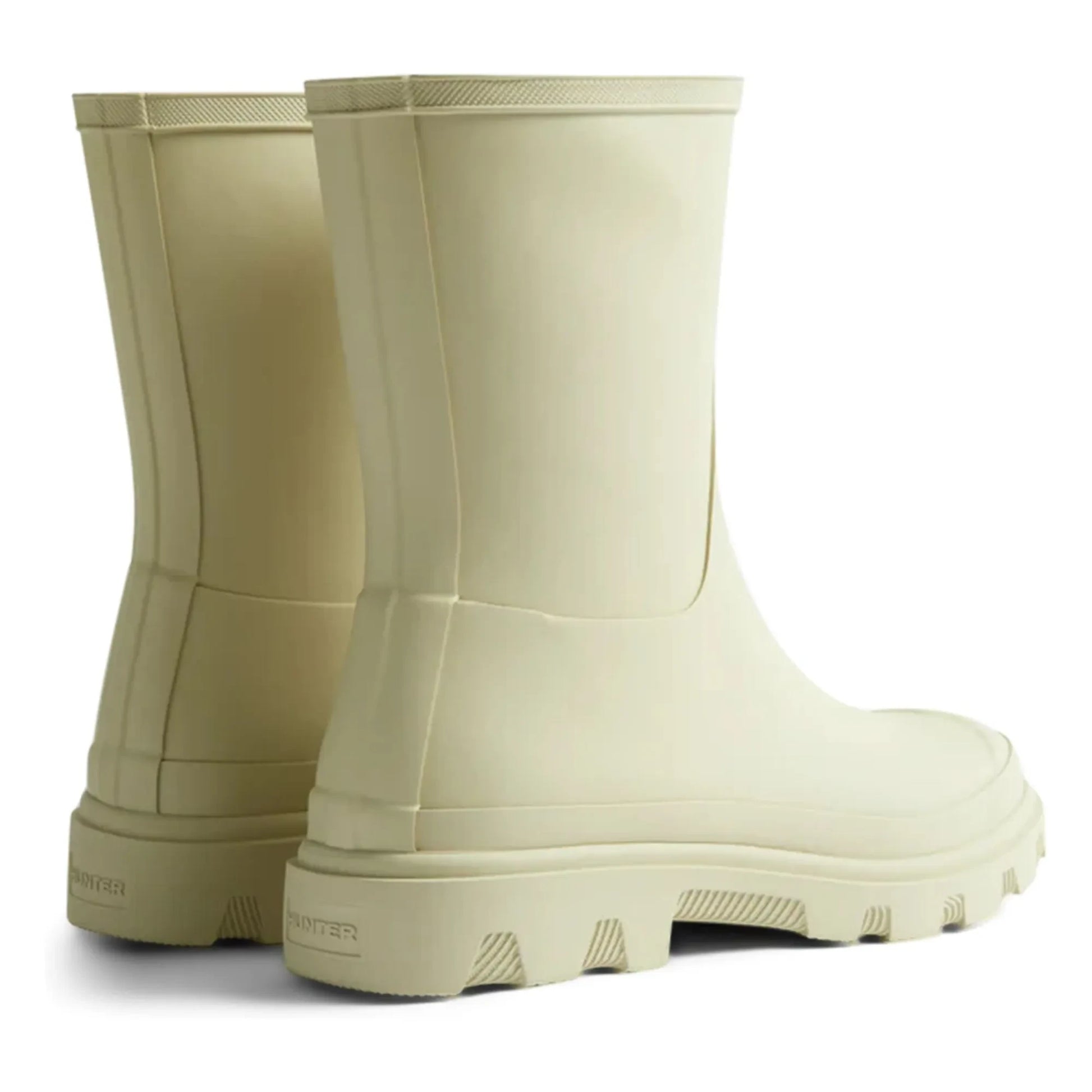 Hunter - Downpour Rubber Short Boots | Ecru