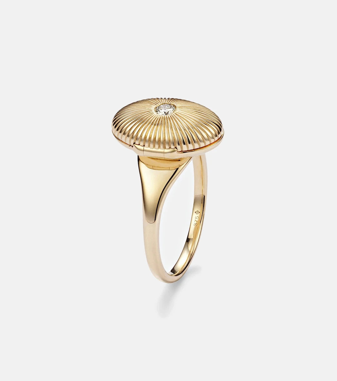 Persée - 9kt gold ring with diamond