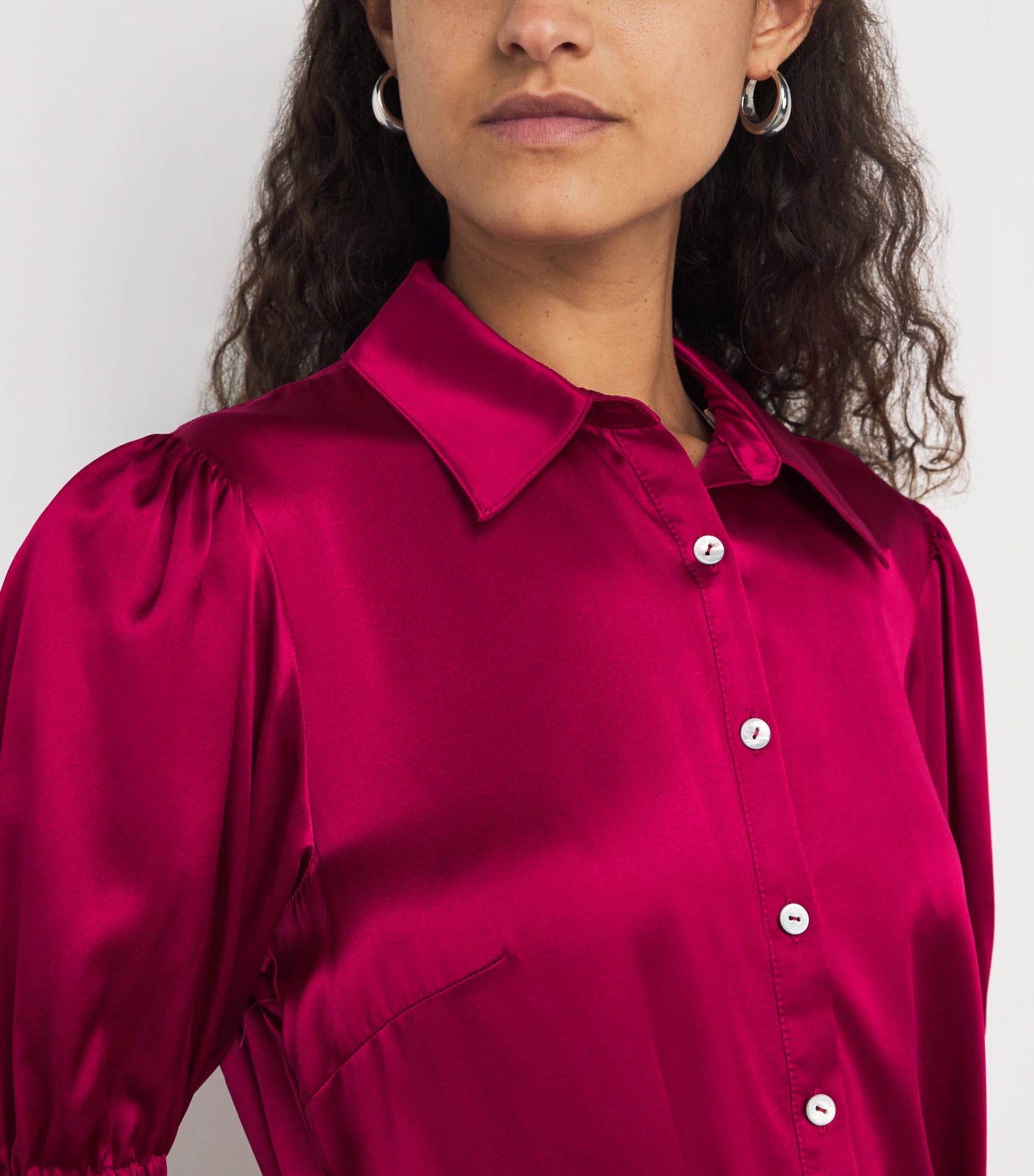 Cinq A Sept Pink Silk Fabbie Midi Dress