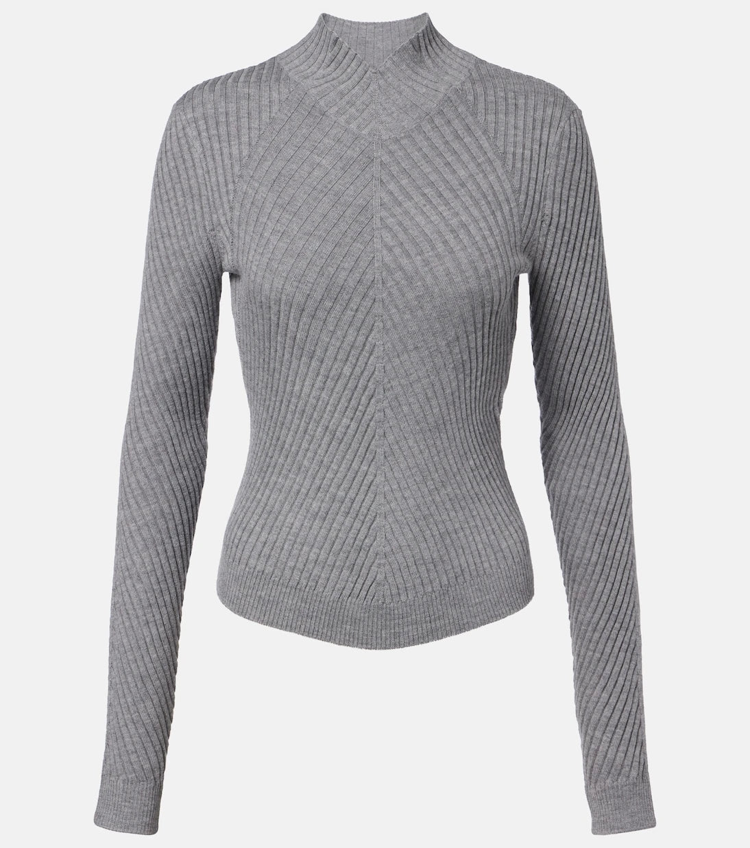 Victoria Beckham - Georgia ribbed-knit wool top