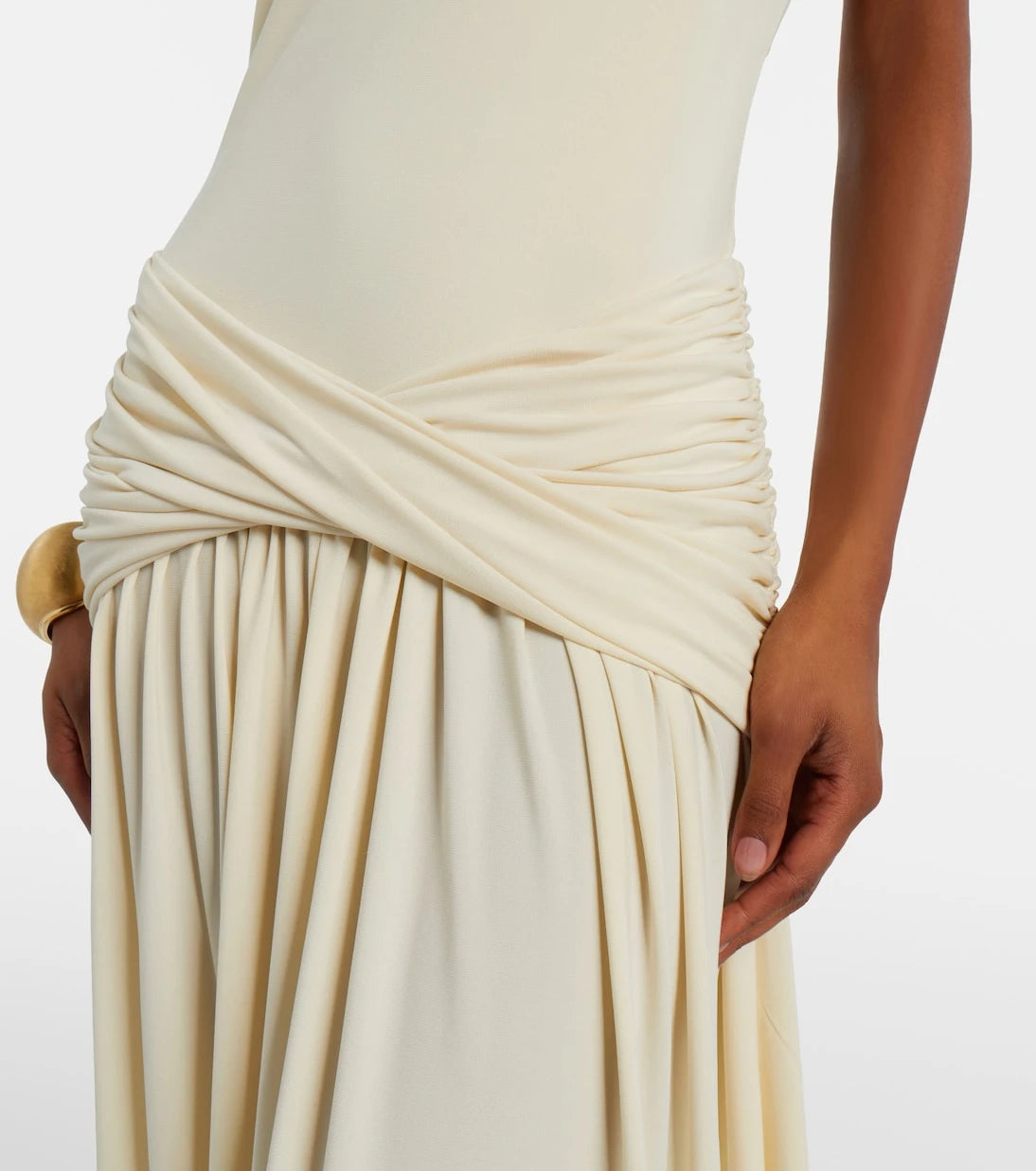 Bananhot - Zoya draped halterneck maxi dress