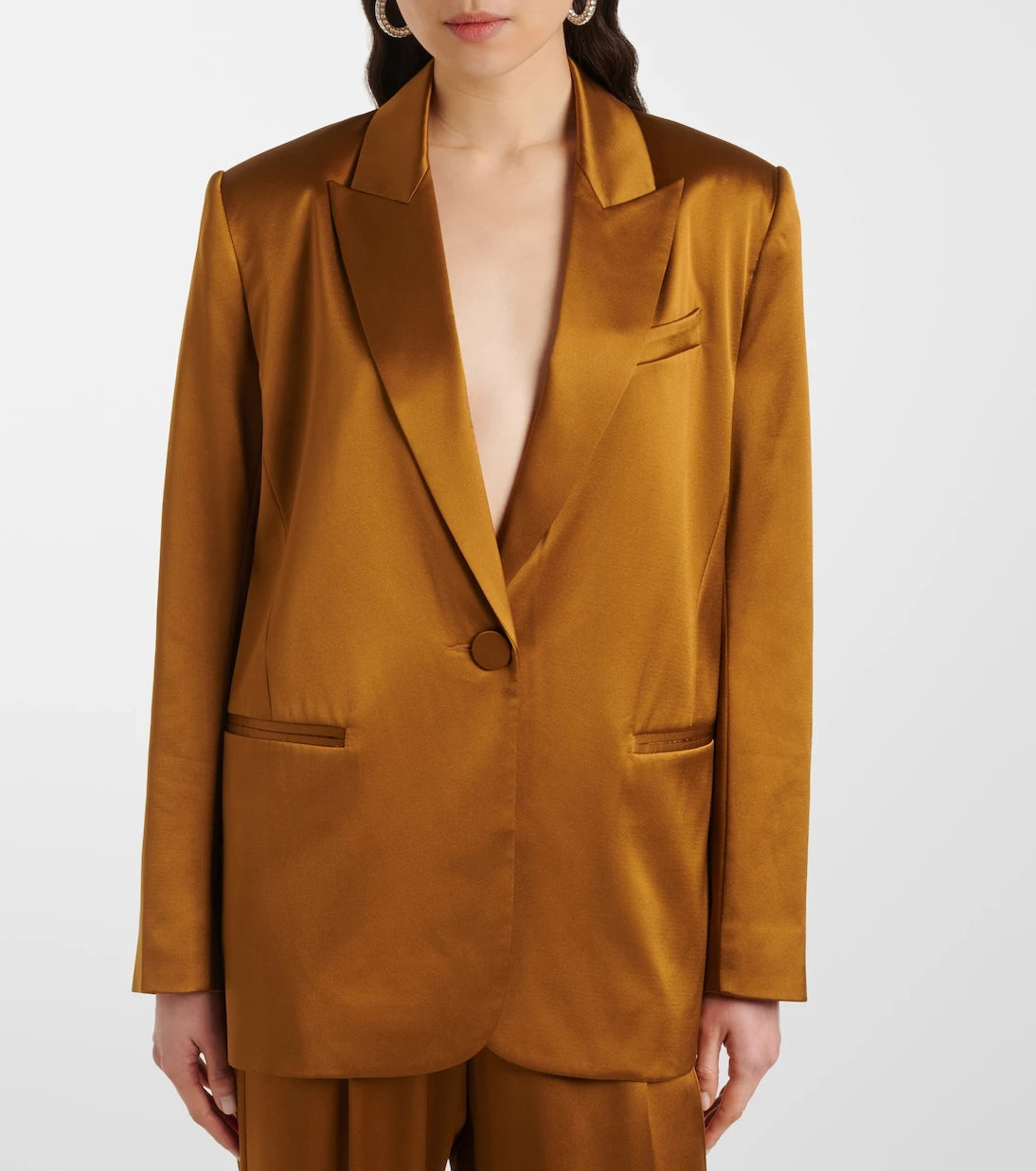 The Sei - Oversized silk satin blazer