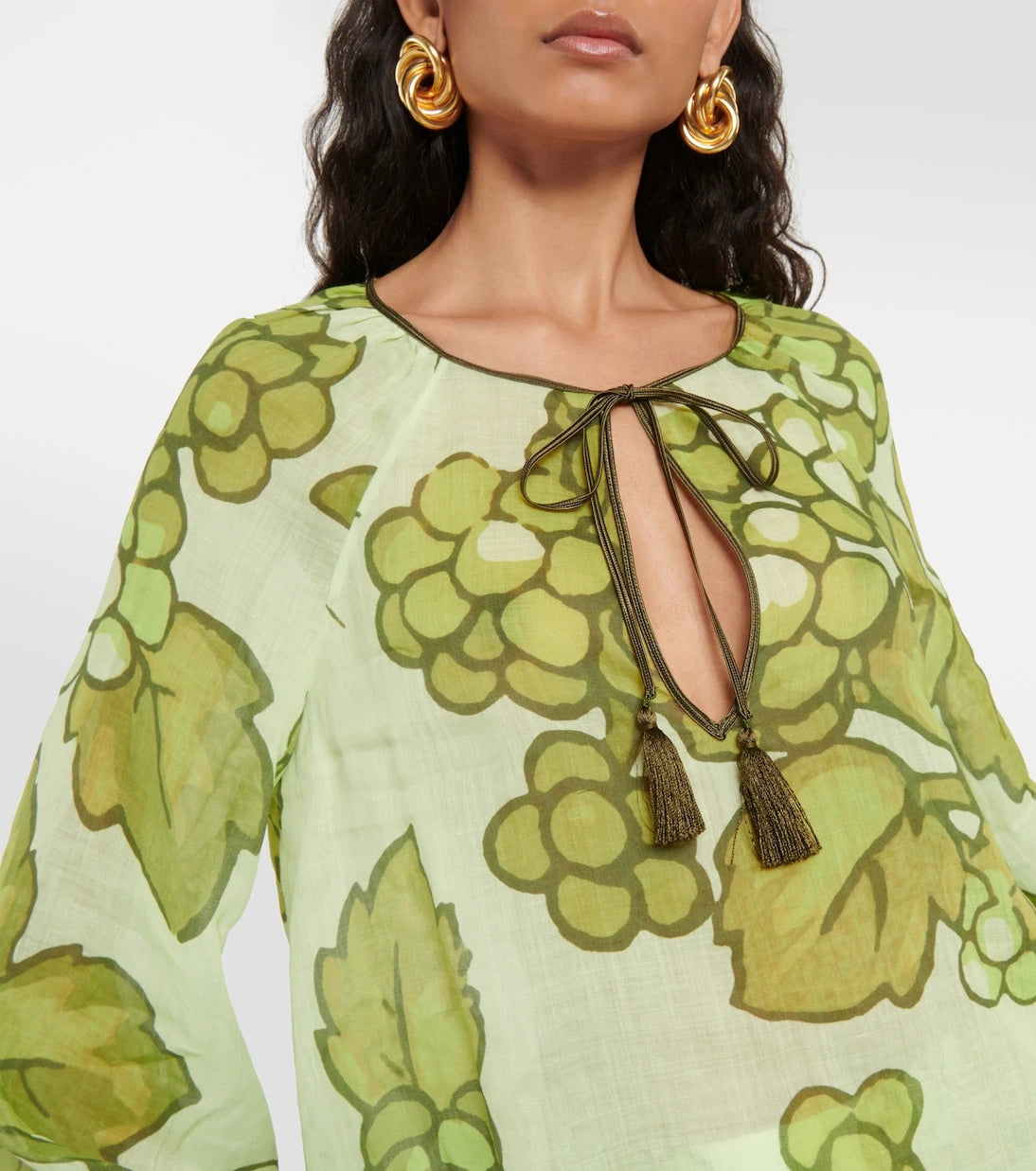 Etro - Printed ramie tunic