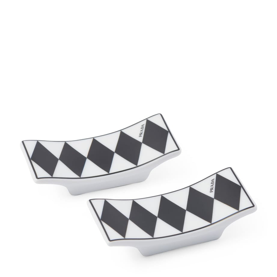 Prada Chequerboard Chopstick Rests (Set of 2)
