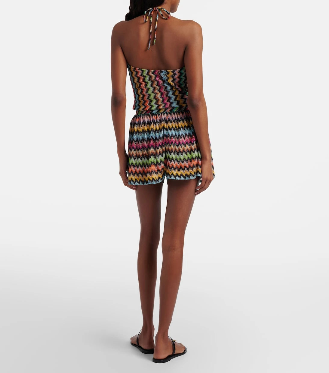 Missoni - Zigzag lamé playsuit