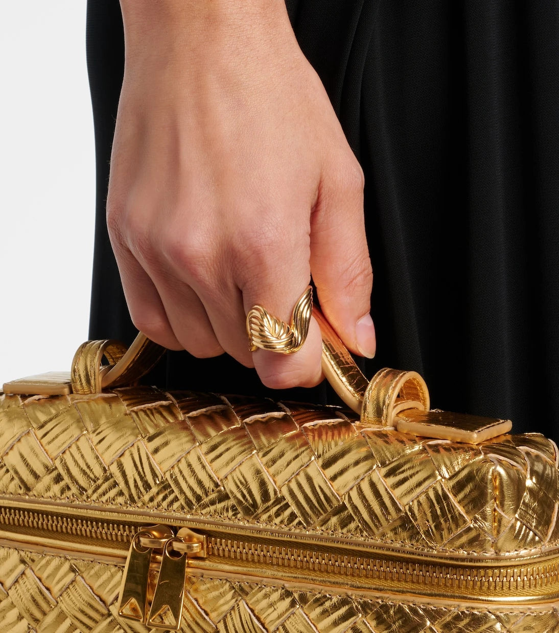 Bottega Veneta - Slice gold-plated sterling silver ring