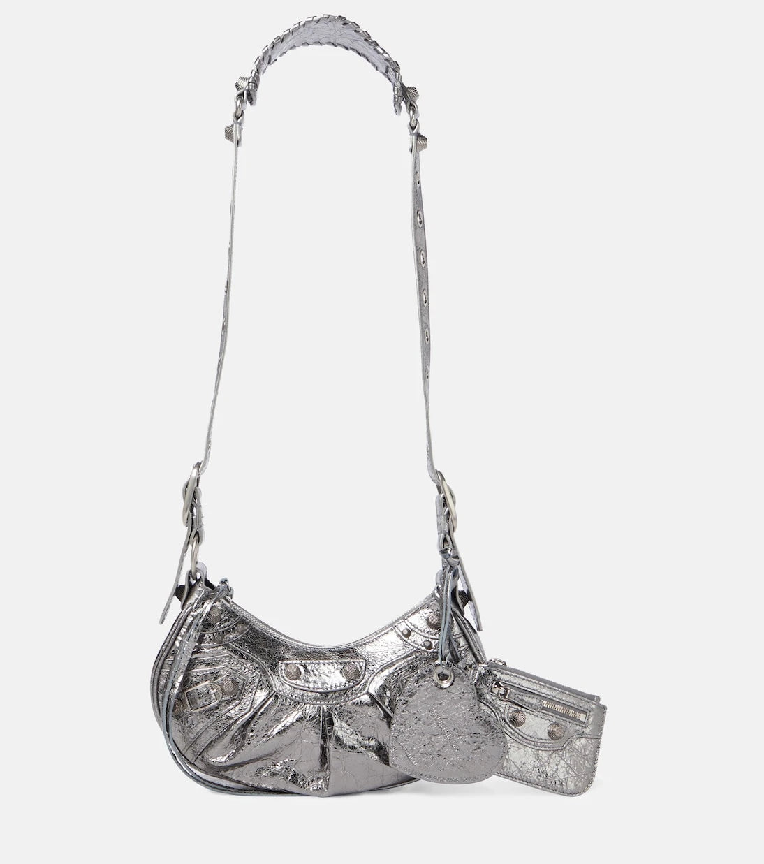 Balenciaga - حقيبة كتف Le Cagole XS من الجلد