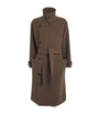 Lemaire Brown Wool Overcoat