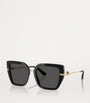 Black Acetate Butterfly Sunglasses