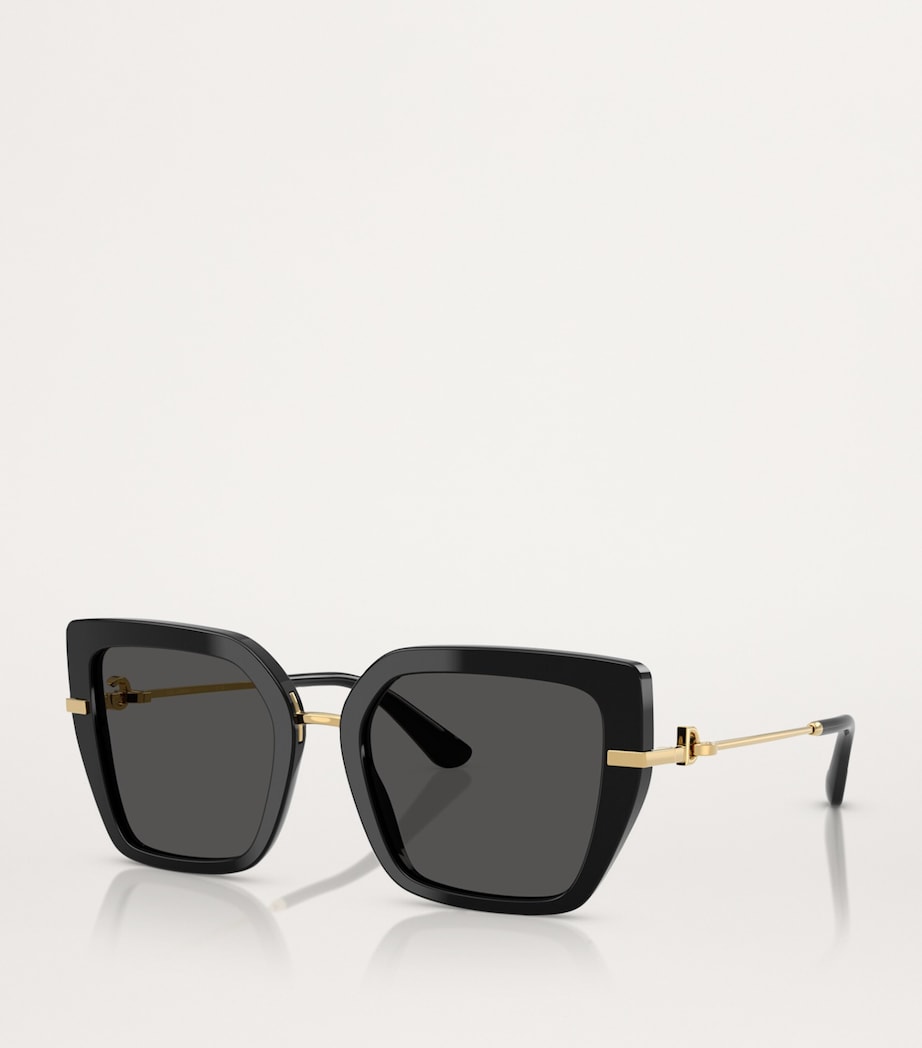 Black Acetate Butterfly Sunglasses