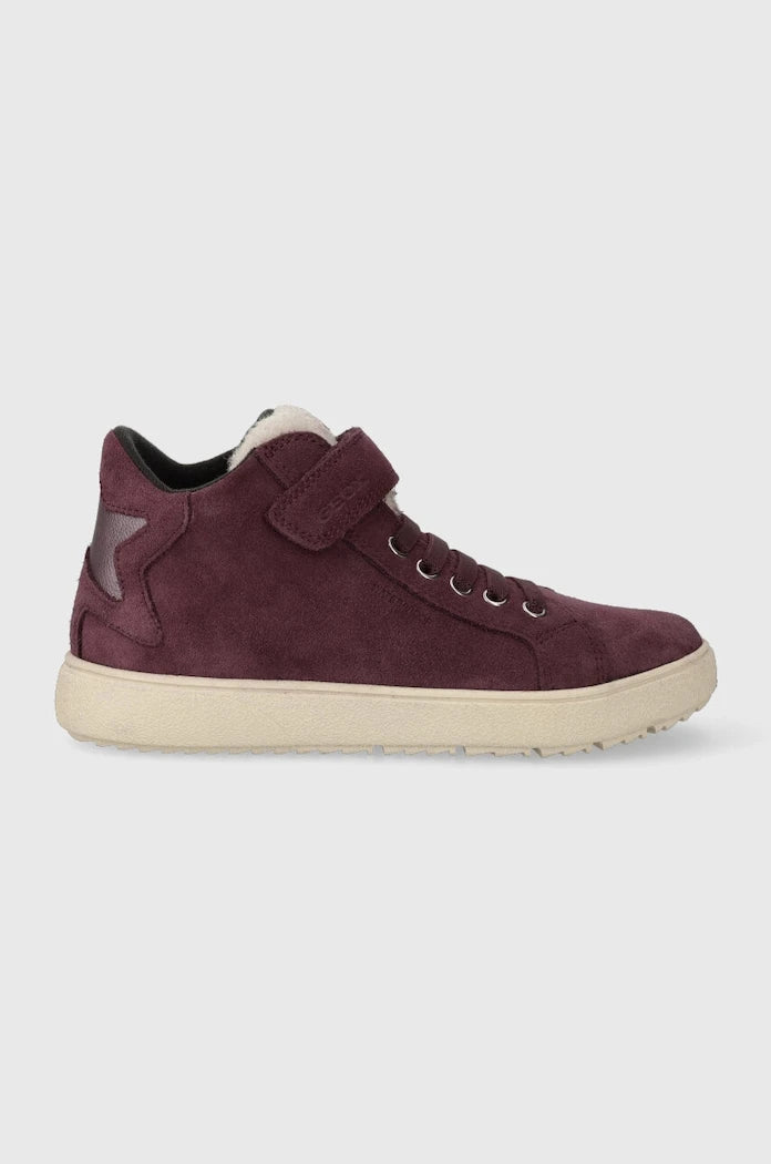 Geox J36HYC 022BH J THELEVEN WPF Çocuk Süet Spor Ayakkabı