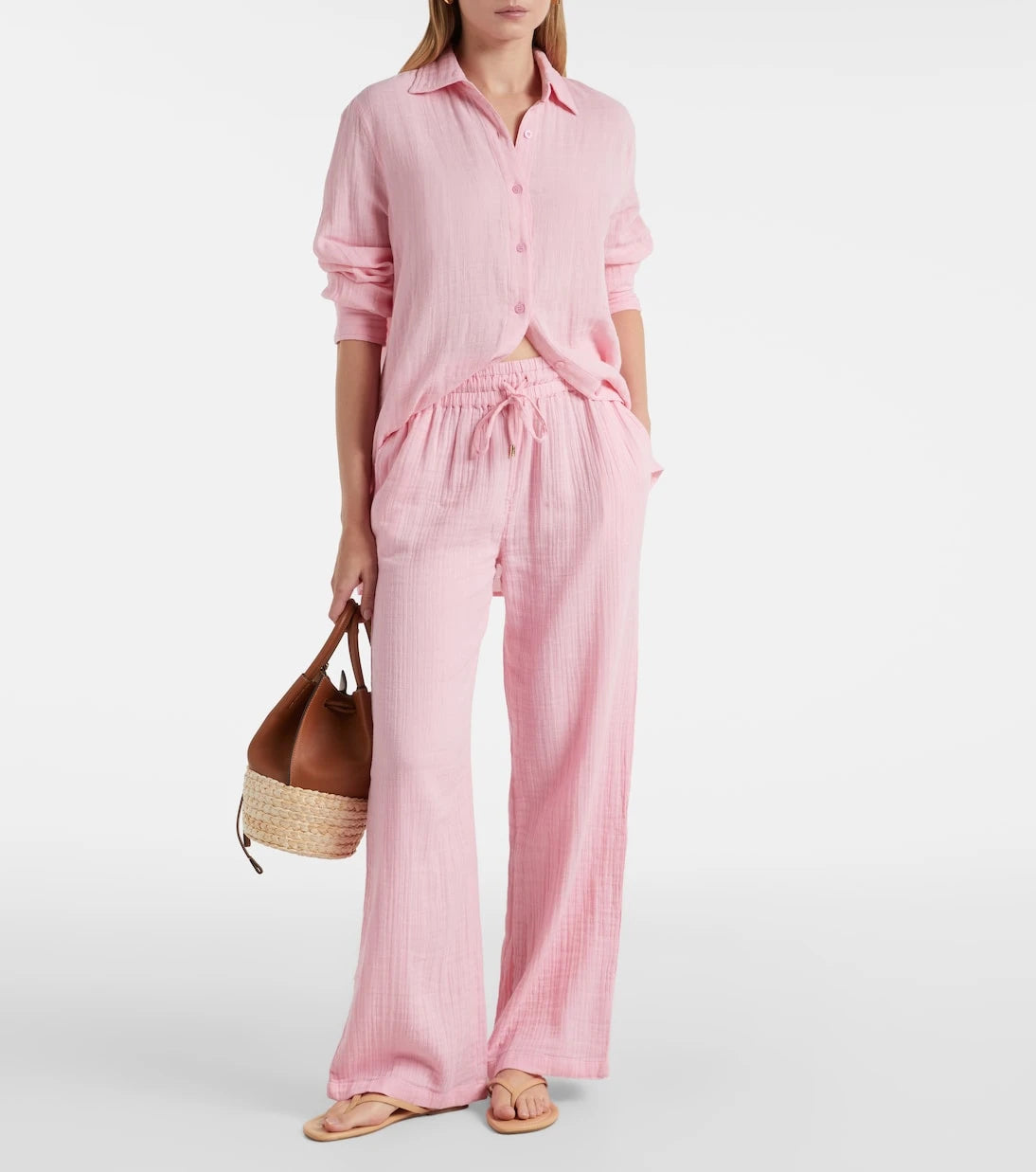 Melissa Odabash - Krissy cotton wide-leg pants