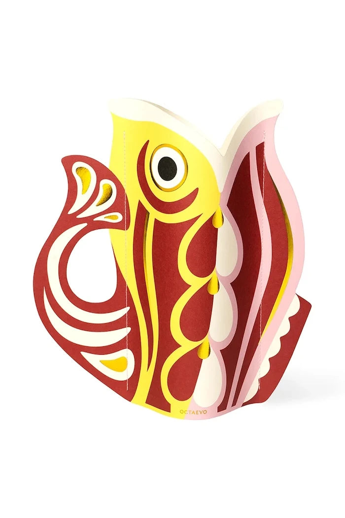 Octaevo Fish Ruby Dekoratif Vazo
