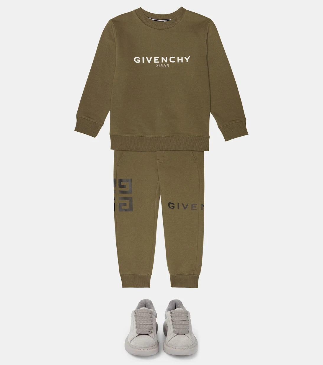 Givenchy Kids - بنطال رياضي مزيج القطن بشعار الماركة
