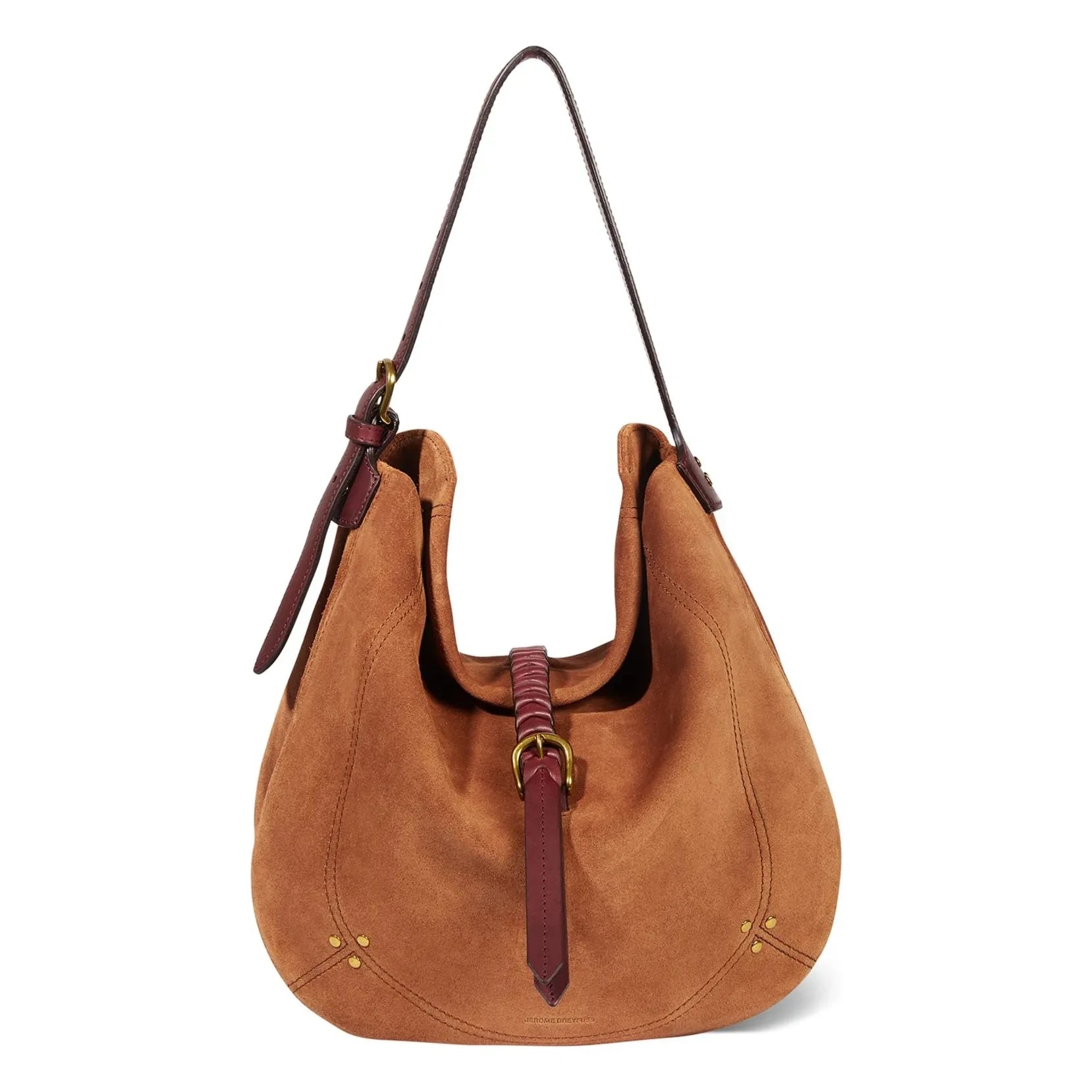 Jérôme Dreyfuss - Bag Luis Velvet crust | Caramel