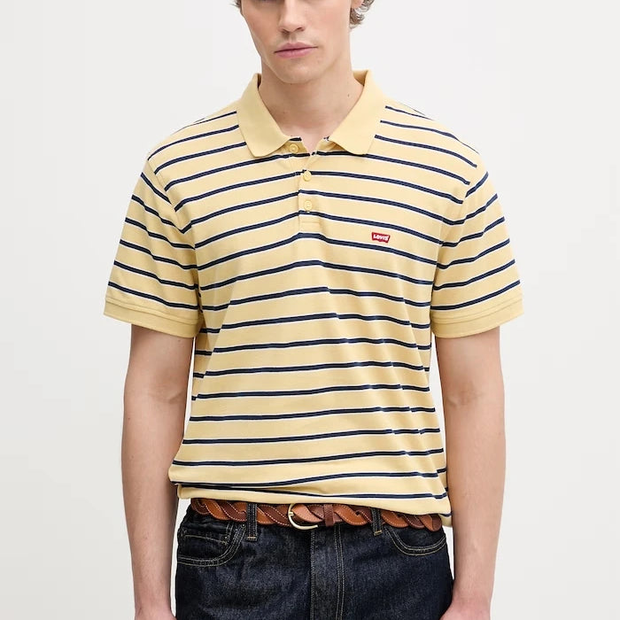 Levi's тениска с яка мъжка от памук LEVIS HM