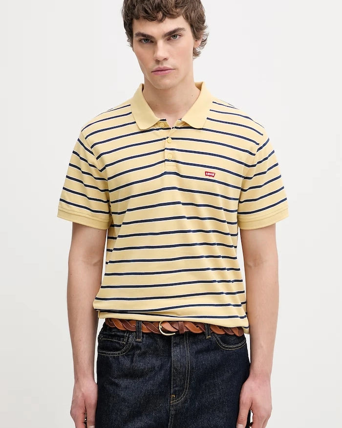Levi's тениска с яка мъжка от памук LEVIS HM