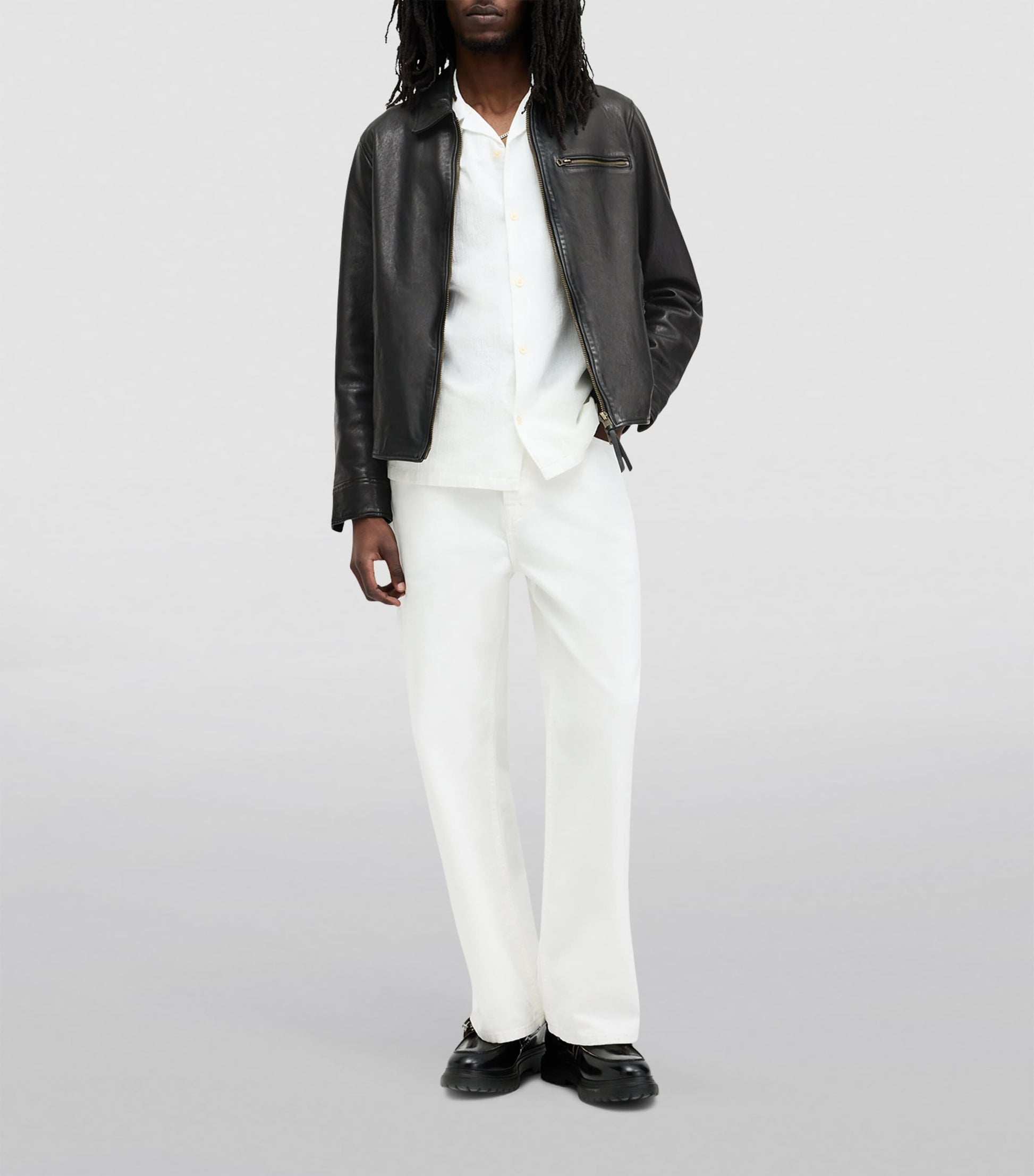 Black Leather Miller Jacket