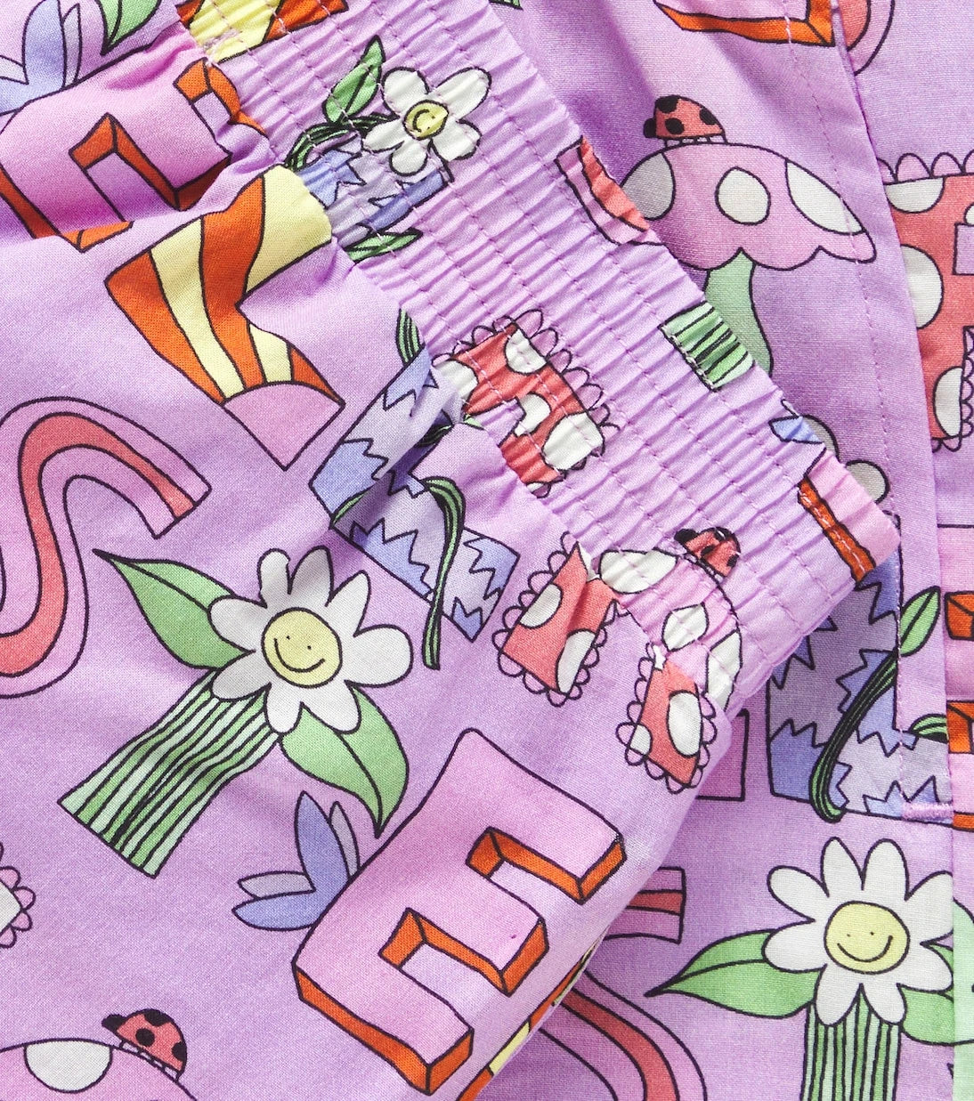 Stella McCartney Kids - شورت قطني بشعار العلامة