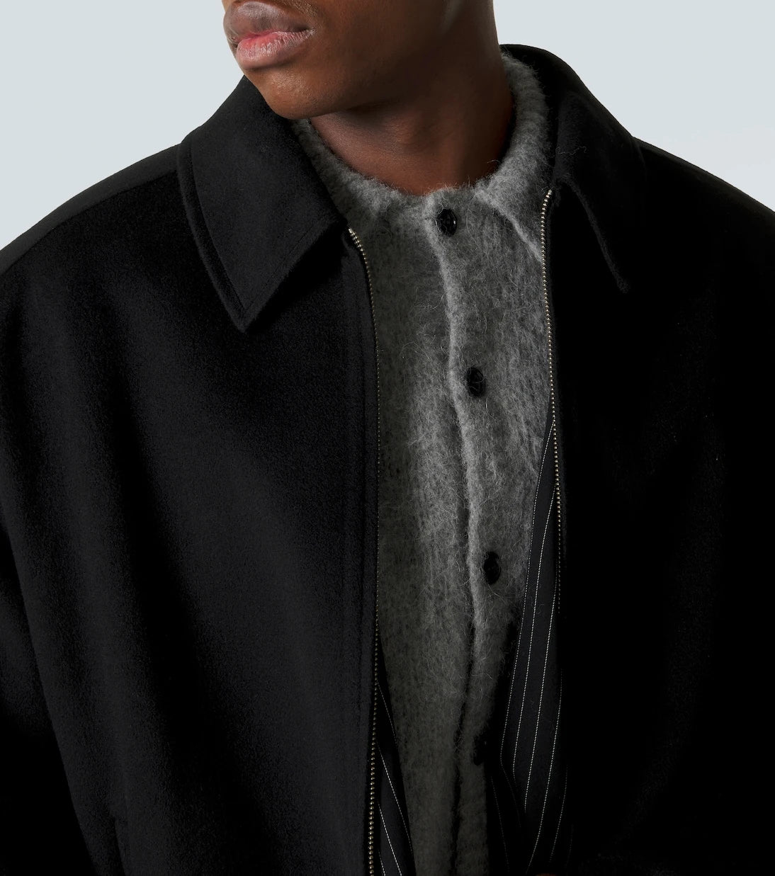 Acne Studios - جاكيت من الصوف والكشمير