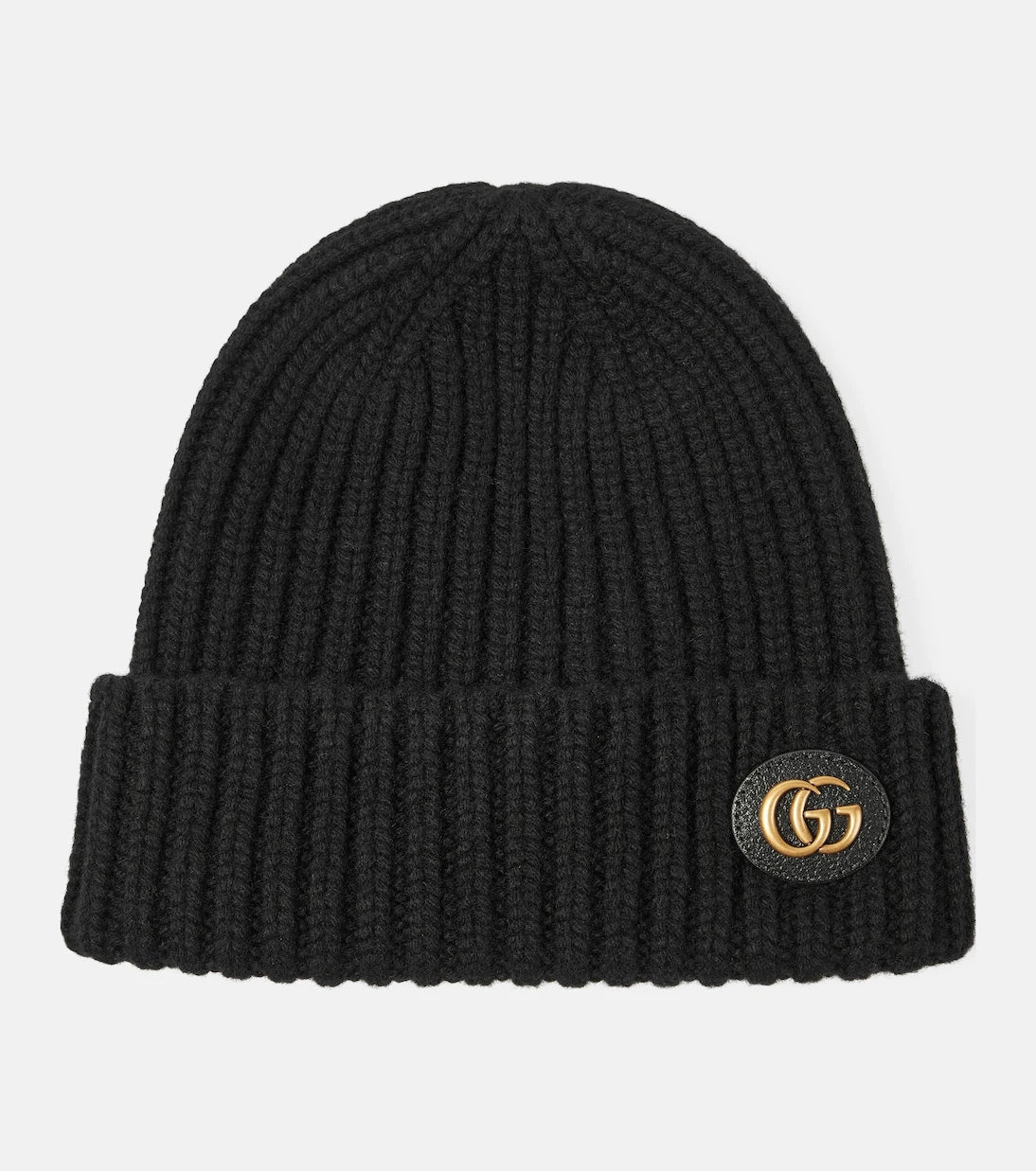 Gucci - قبعة صغيرة من الصوف والكشمير بشعار GG المزدوج