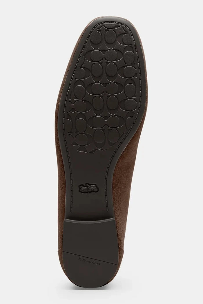 Coach мокасини дамски от велур Sclpt C Sue