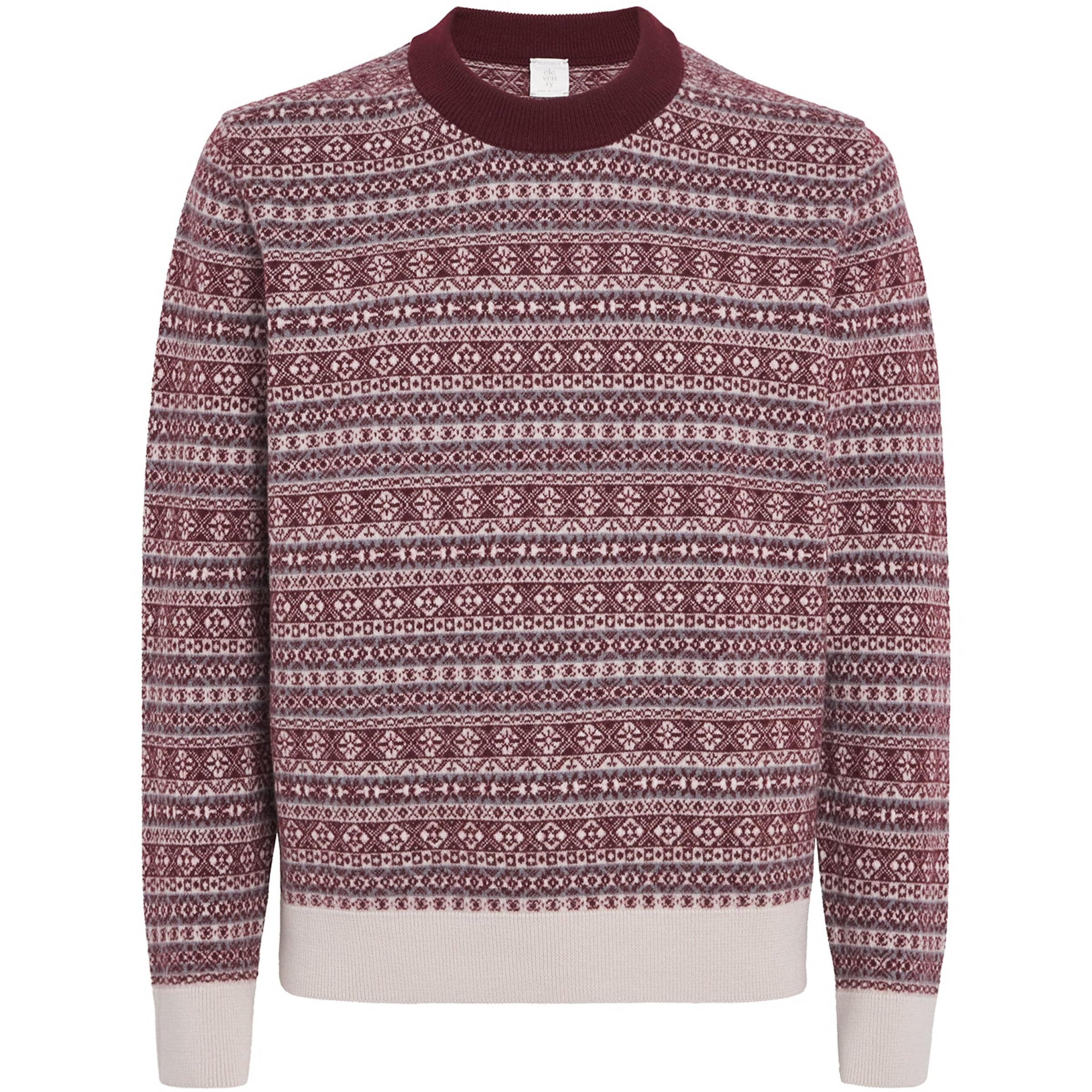 Eleventy Multi Wool Fair Isle Sweater