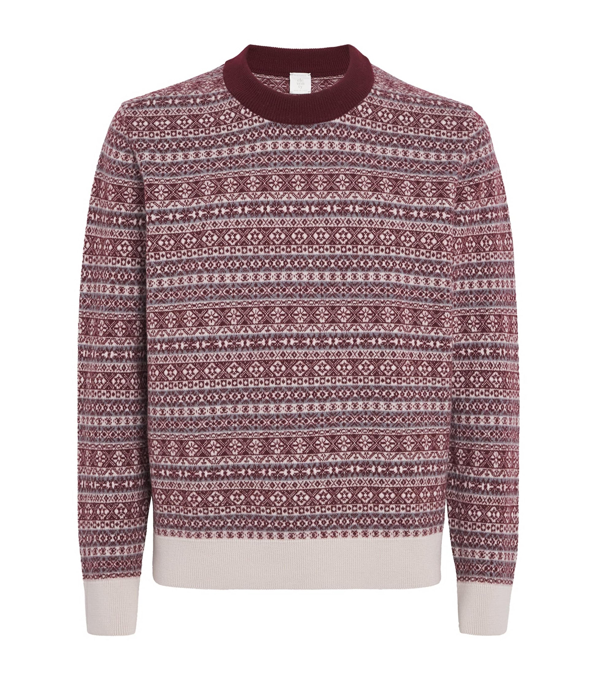 Eleventy Multi Wool Fair Isle Sweater