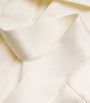 Victoria Beckham Ivory Satin Wrap Blouse