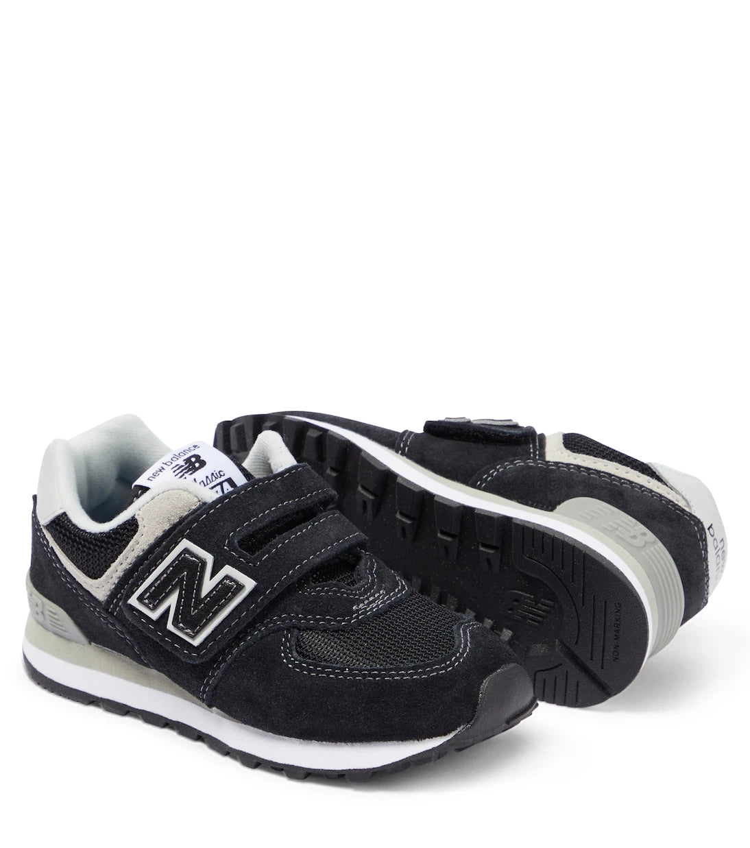 New Balance Kids - 574 Hook & Loop Kids suede sneakers
