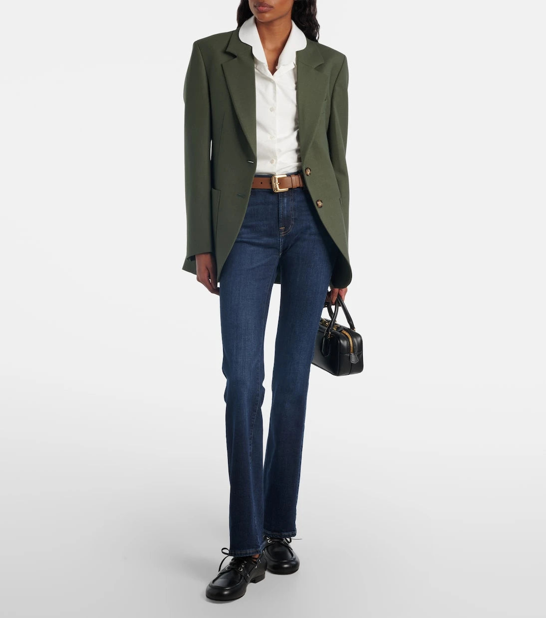 7 For All Mankind - Low-rise bootcut jeans