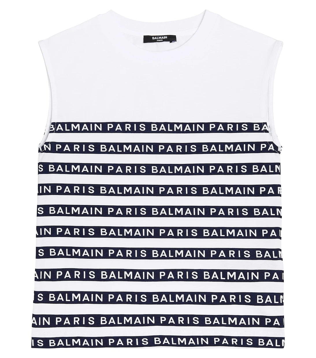 Balmain Kids - توب قطني مخطط