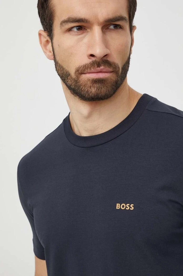 BOSS Green erkek pamuk elastan Tişört