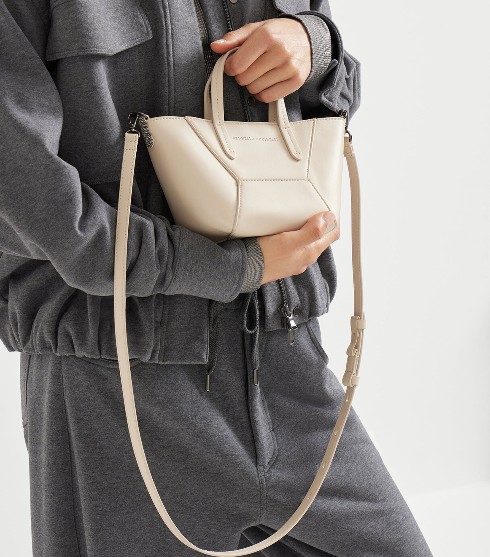 Mini Calfskin BC Duo Tote Bag