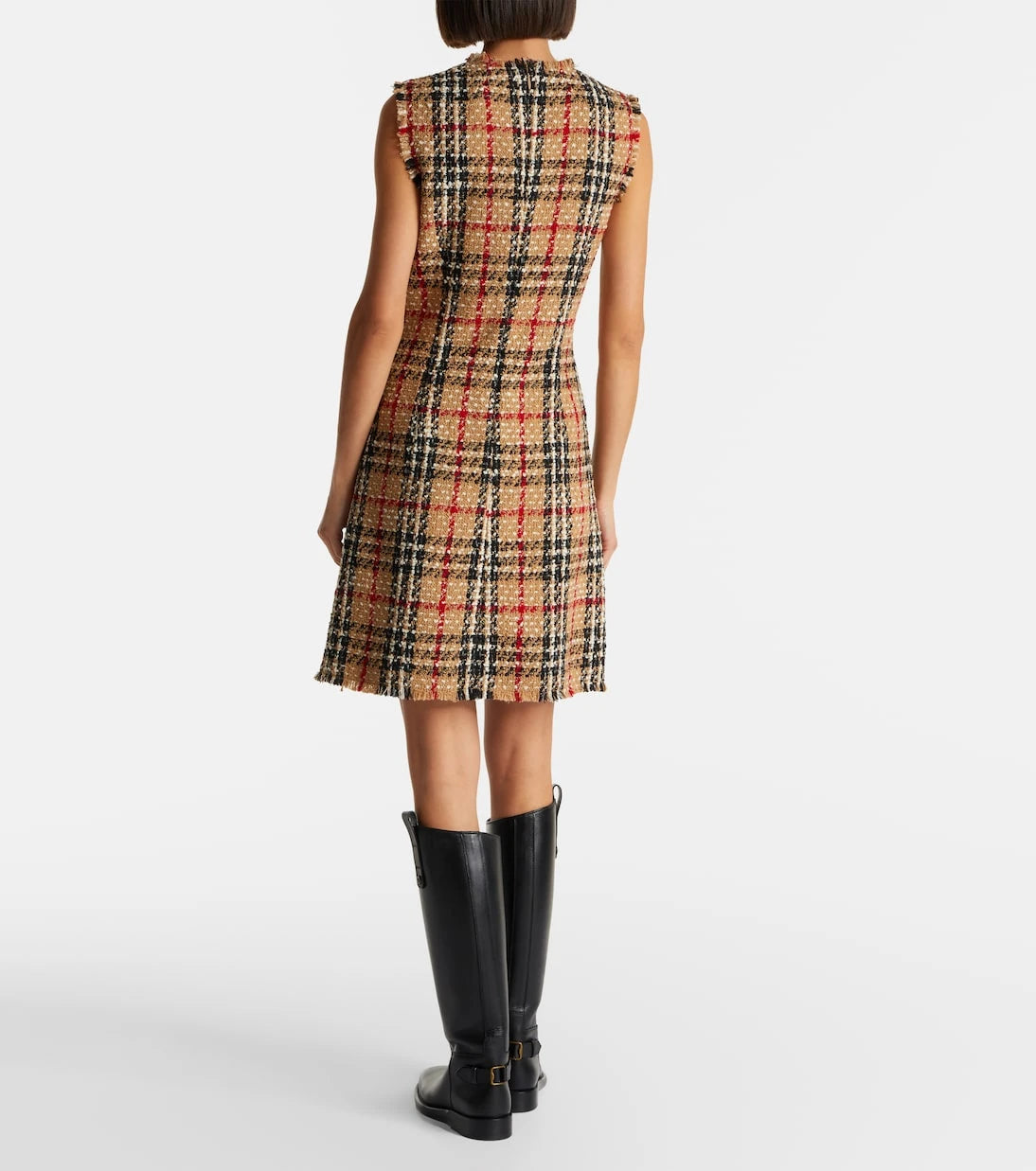 Burberry - Burberry Check bouclé minidress
