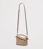 LOEWE Brown Mini Leather Puzzle Edge Top-Handle Bag