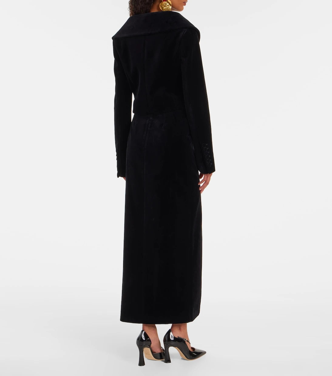 Nina Ricci - جاكيت مخمل قطني قصير